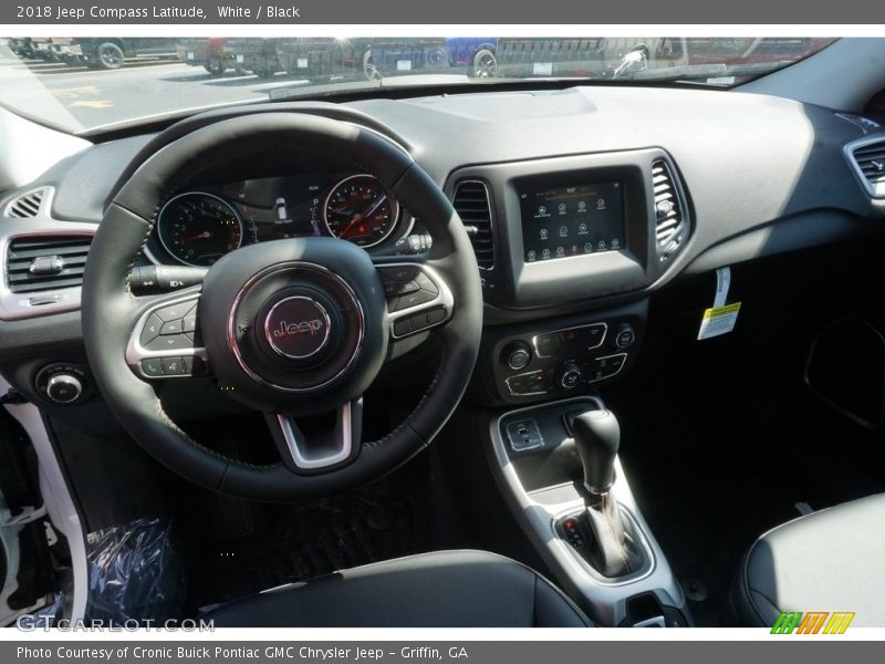 White / Black 2018 Jeep Compass Latitude