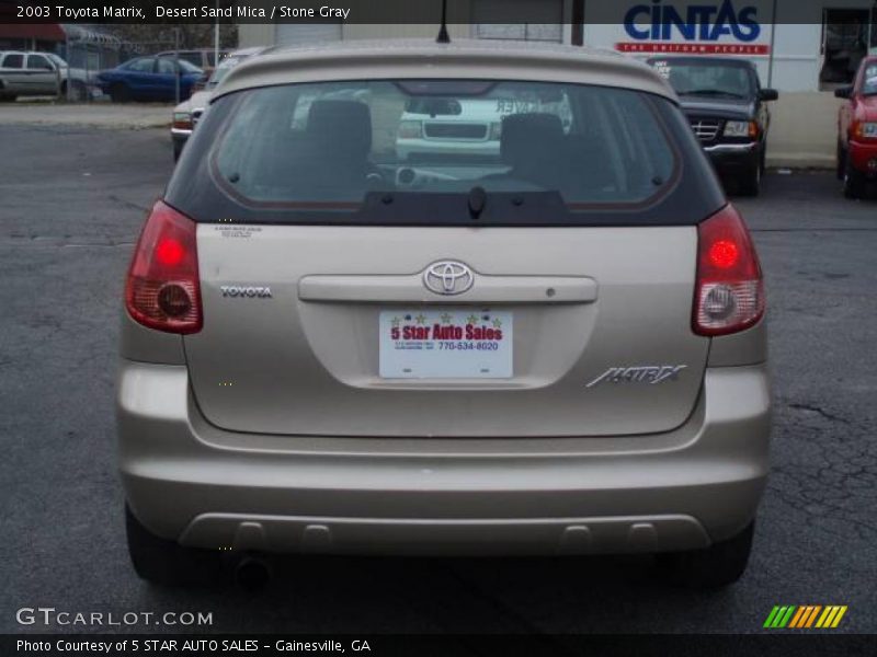 Desert Sand Mica / Stone Gray 2003 Toyota Matrix