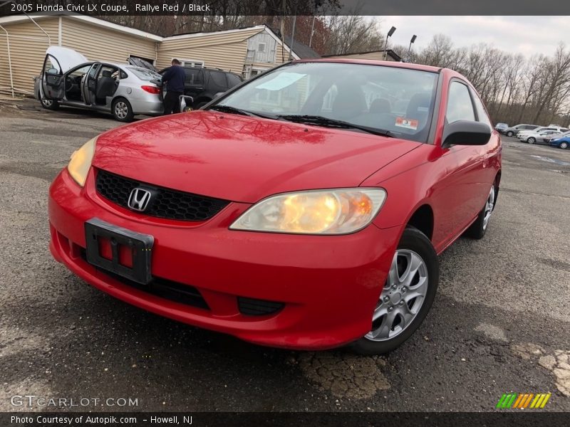 Rallye Red / Black 2005 Honda Civic LX Coupe