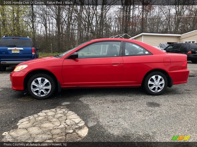 Rallye Red / Black 2005 Honda Civic LX Coupe