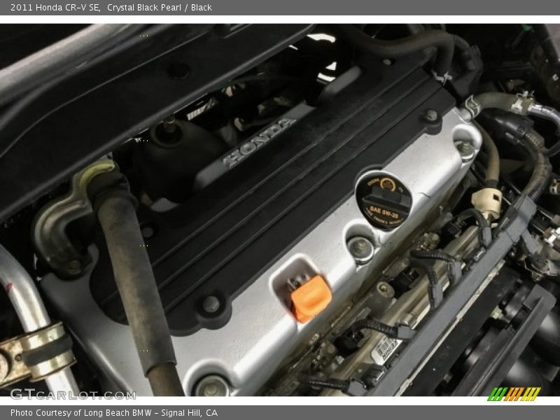 Crystal Black Pearl / Black 2011 Honda CR-V SE
