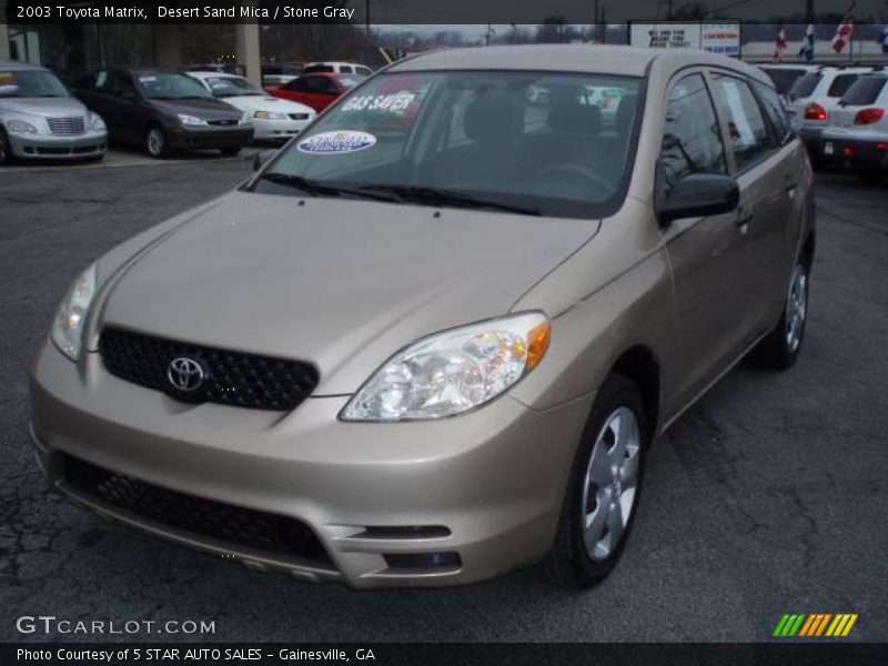 Desert Sand Mica / Stone Gray 2003 Toyota Matrix