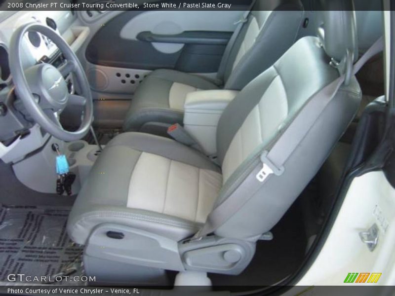 Stone White / Pastel Slate Gray 2008 Chrysler PT Cruiser Touring Convertible