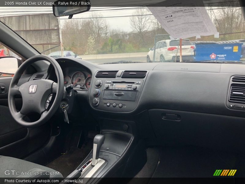 Rallye Red / Black 2005 Honda Civic LX Coupe