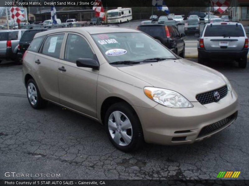 Desert Sand Mica / Stone Gray 2003 Toyota Matrix