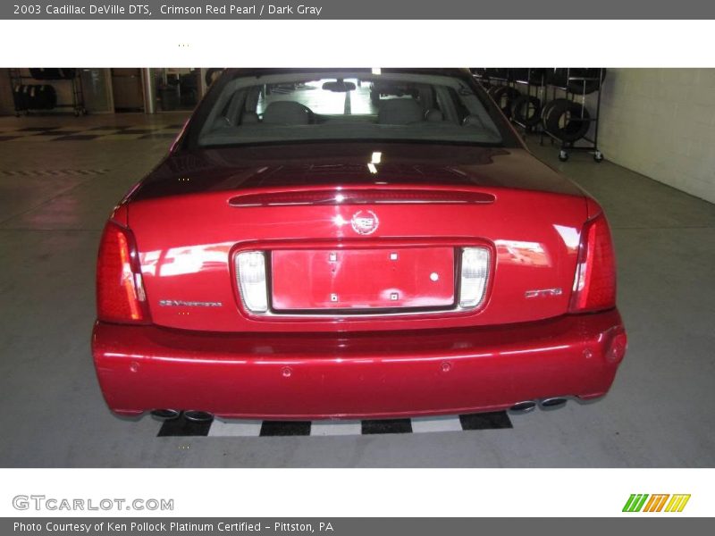 Crimson Red Pearl / Dark Gray 2003 Cadillac DeVille DTS