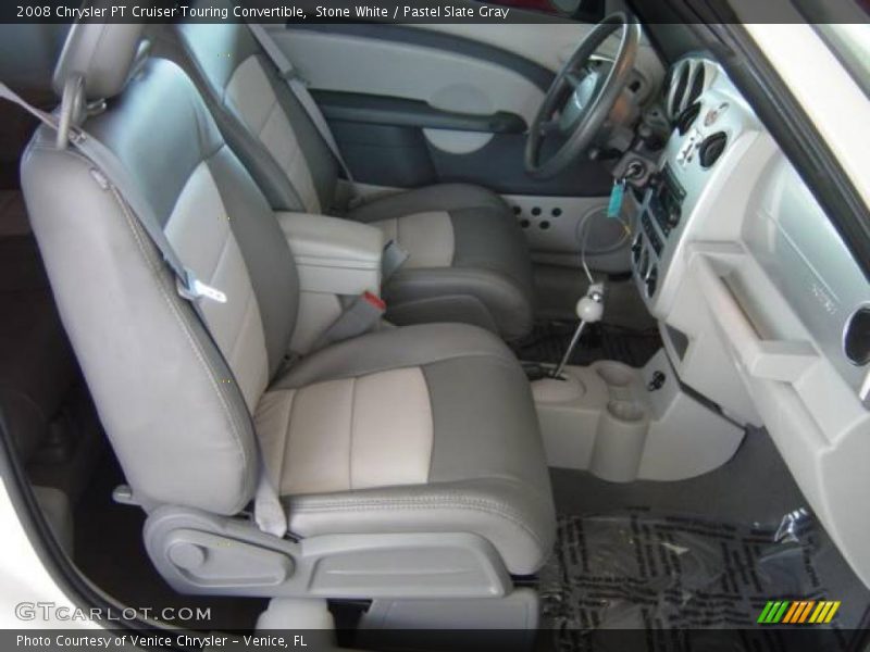 Stone White / Pastel Slate Gray 2008 Chrysler PT Cruiser Touring Convertible