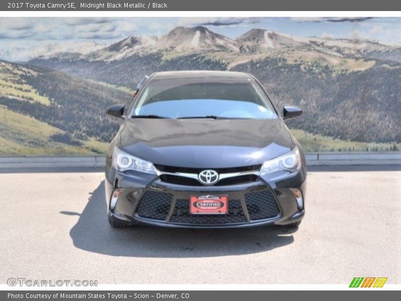 Midnight Black Metallic / Black 2017 Toyota Camry SE