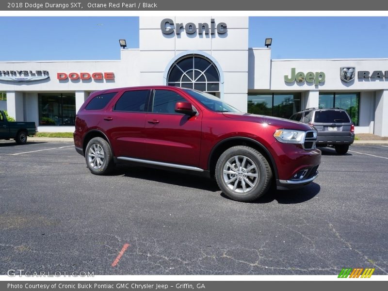 Octane Red Pearl / Black 2018 Dodge Durango SXT
