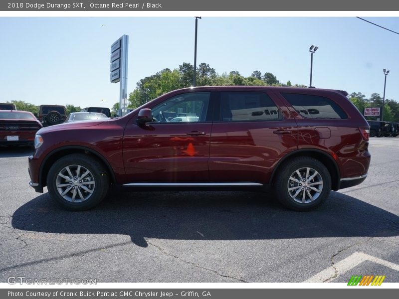 Octane Red Pearl / Black 2018 Dodge Durango SXT