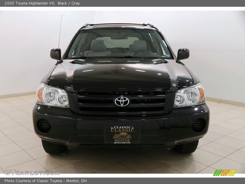 Black / Gray 2005 Toyota Highlander V6