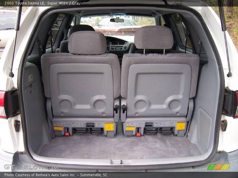 Super White / Gray 2003 Toyota Sienna LE