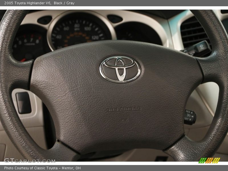 Black / Gray 2005 Toyota Highlander V6