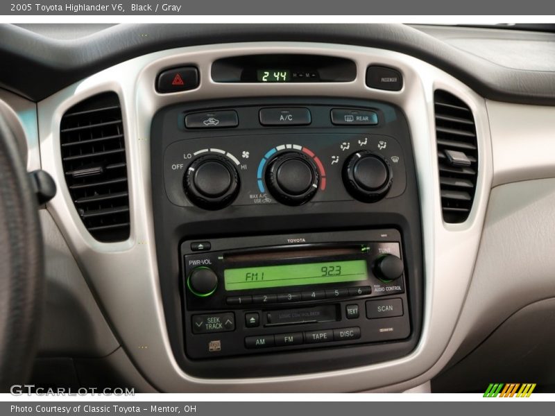 Black / Gray 2005 Toyota Highlander V6