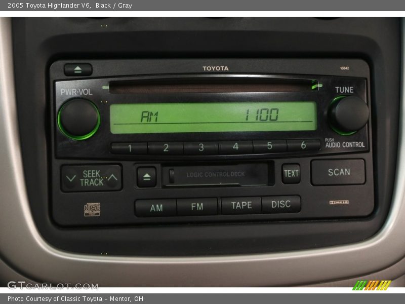 Black / Gray 2005 Toyota Highlander V6