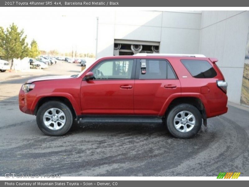 Barcelona Red Metallic / Black 2017 Toyota 4Runner SR5 4x4