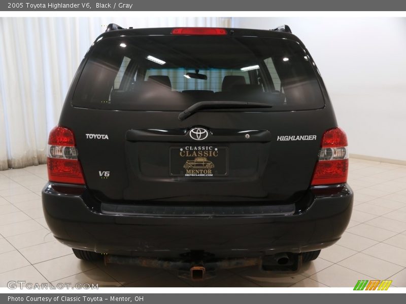 Black / Gray 2005 Toyota Highlander V6