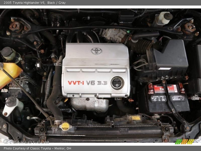 Black / Gray 2005 Toyota Highlander V6