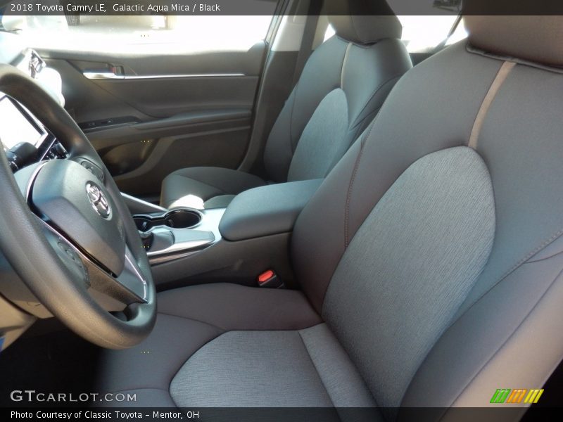 Galactic Aqua Mica / Black 2018 Toyota Camry LE