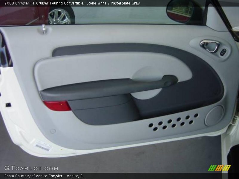 Stone White / Pastel Slate Gray 2008 Chrysler PT Cruiser Touring Convertible