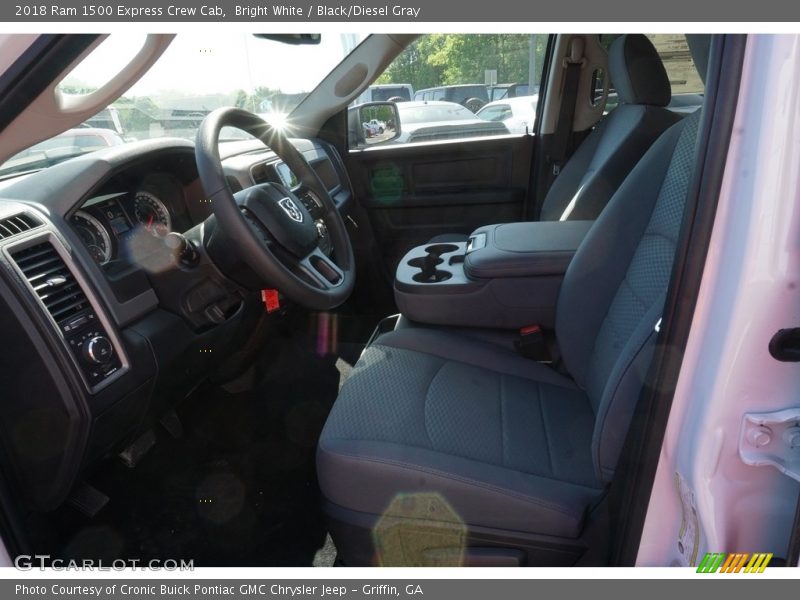 Bright White / Black/Diesel Gray 2018 Ram 1500 Express Crew Cab