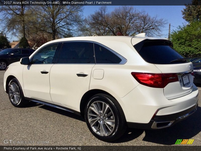 White Diamond Pearl / Parchment 2017 Acura MDX Technology SH-AWD