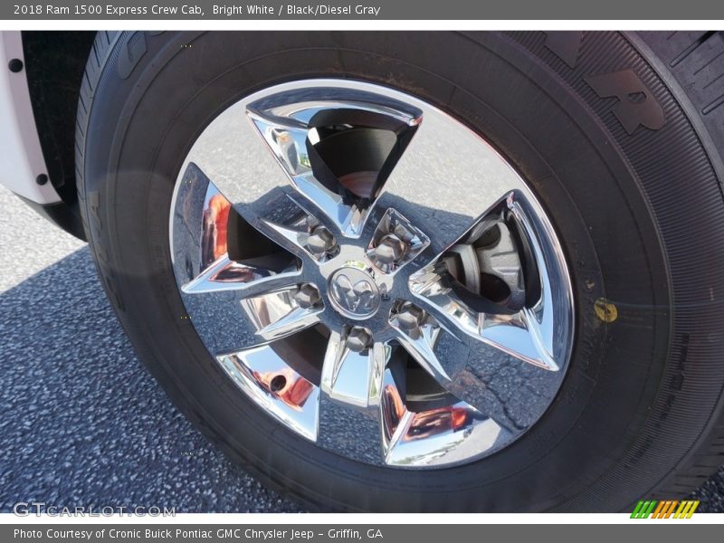 Bright White / Black/Diesel Gray 2018 Ram 1500 Express Crew Cab
