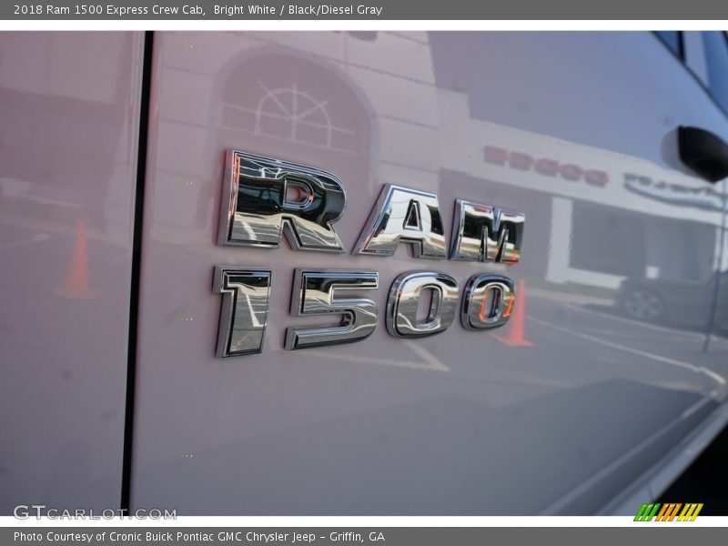 Bright White / Black/Diesel Gray 2018 Ram 1500 Express Crew Cab