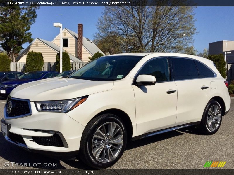 White Diamond Pearl / Parchment 2017 Acura MDX Technology SH-AWD