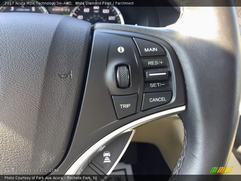 White Diamond Pearl / Parchment 2017 Acura MDX Technology SH-AWD