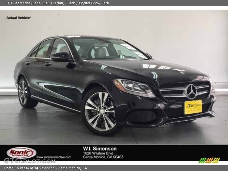 Black / Crystal Grey/Black 2016 Mercedes-Benz C 300 Sedan