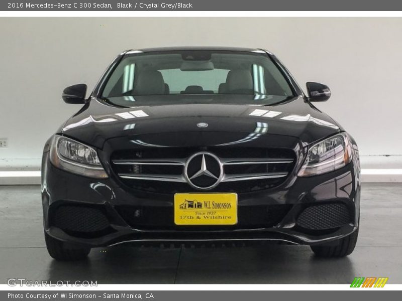 Black / Crystal Grey/Black 2016 Mercedes-Benz C 300 Sedan