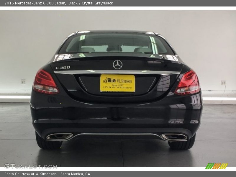 Black / Crystal Grey/Black 2016 Mercedes-Benz C 300 Sedan