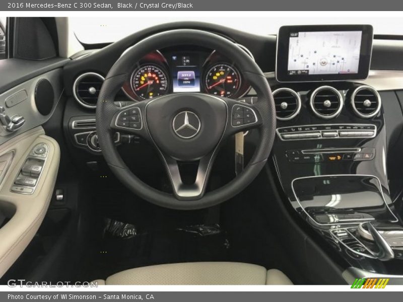 Black / Crystal Grey/Black 2016 Mercedes-Benz C 300 Sedan