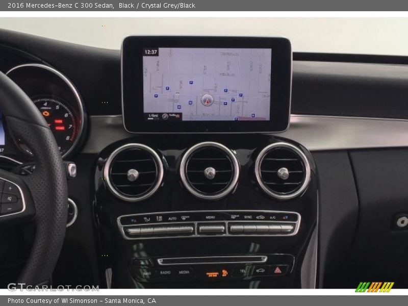 Black / Crystal Grey/Black 2016 Mercedes-Benz C 300 Sedan