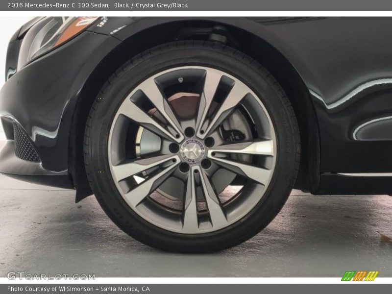Black / Crystal Grey/Black 2016 Mercedes-Benz C 300 Sedan