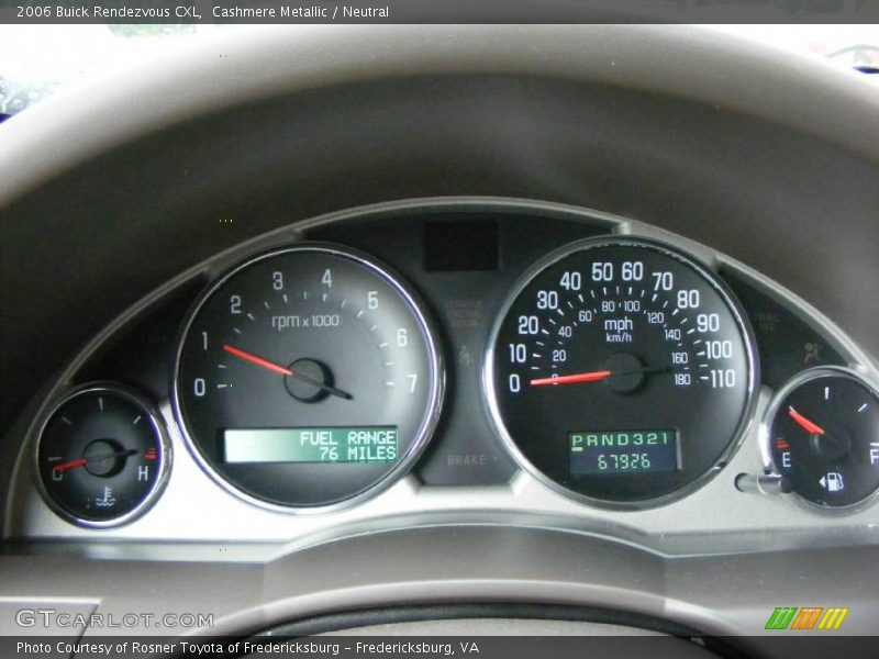 Cashmere Metallic / Neutral 2006 Buick Rendezvous CXL