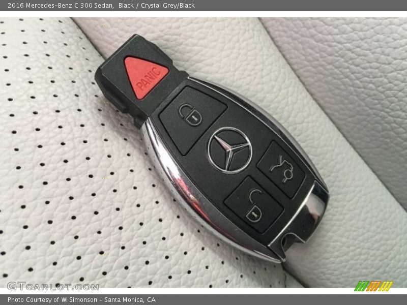 Black / Crystal Grey/Black 2016 Mercedes-Benz C 300 Sedan