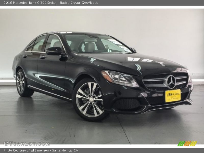 Black / Crystal Grey/Black 2016 Mercedes-Benz C 300 Sedan