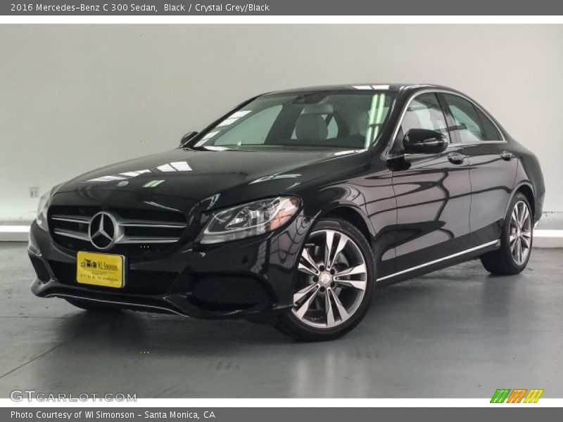 Black / Crystal Grey/Black 2016 Mercedes-Benz C 300 Sedan