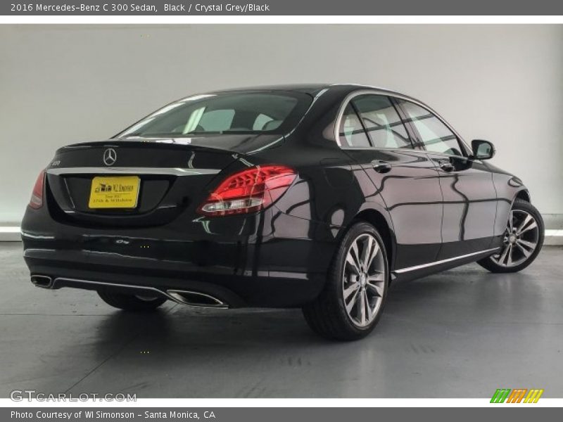 Black / Crystal Grey/Black 2016 Mercedes-Benz C 300 Sedan