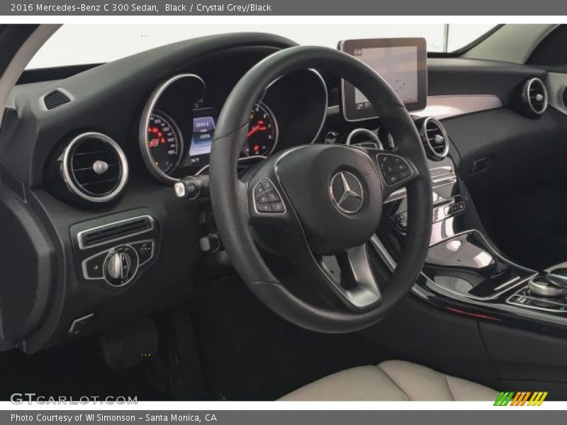 Black / Crystal Grey/Black 2016 Mercedes-Benz C 300 Sedan