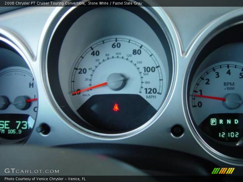 Stone White / Pastel Slate Gray 2008 Chrysler PT Cruiser Touring Convertible