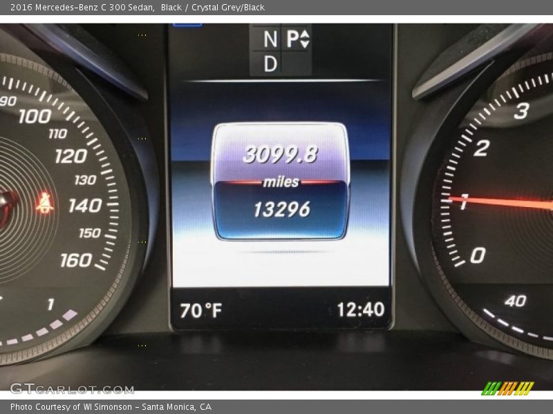 Black / Crystal Grey/Black 2016 Mercedes-Benz C 300 Sedan