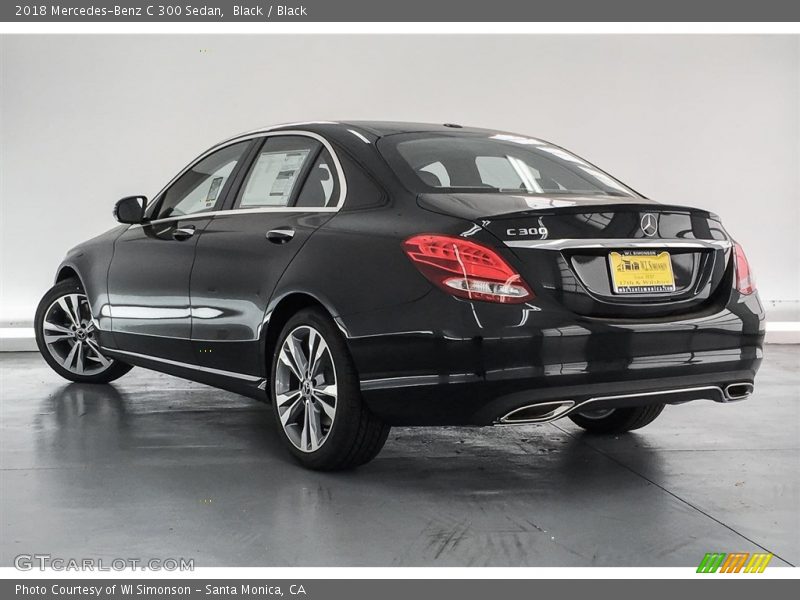 Black / Black 2018 Mercedes-Benz C 300 Sedan