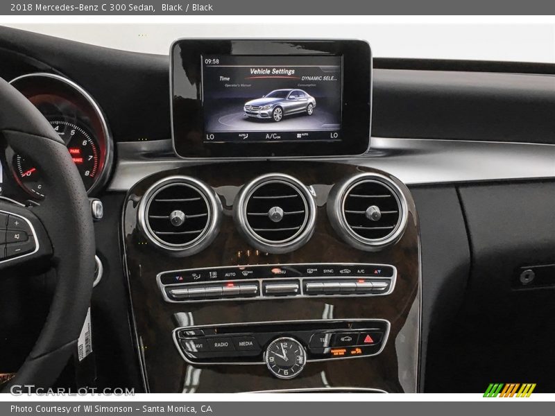 Black / Black 2018 Mercedes-Benz C 300 Sedan