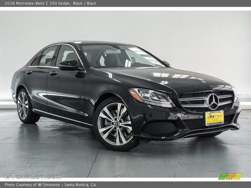 Black / Black 2018 Mercedes-Benz C 300 Sedan