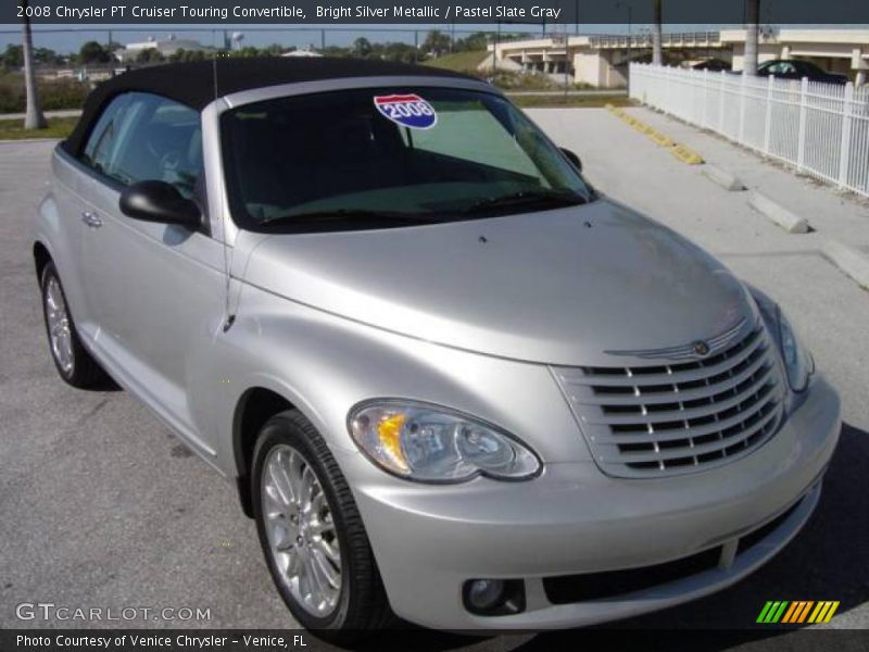 Bright Silver Metallic / Pastel Slate Gray 2008 Chrysler PT Cruiser Touring Convertible