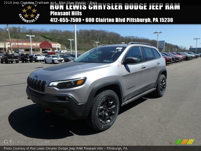 Billet Silver Metallic / Black 2019 Jeep Cherokee Trailhawk 4x4