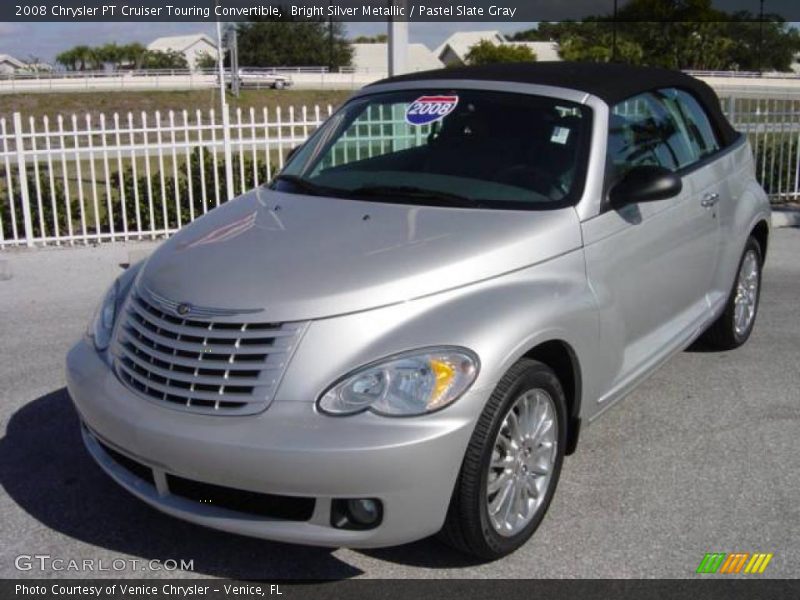 Bright Silver Metallic / Pastel Slate Gray 2008 Chrysler PT Cruiser Touring Convertible